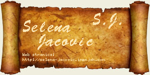 Selena Jačović vizit kartica